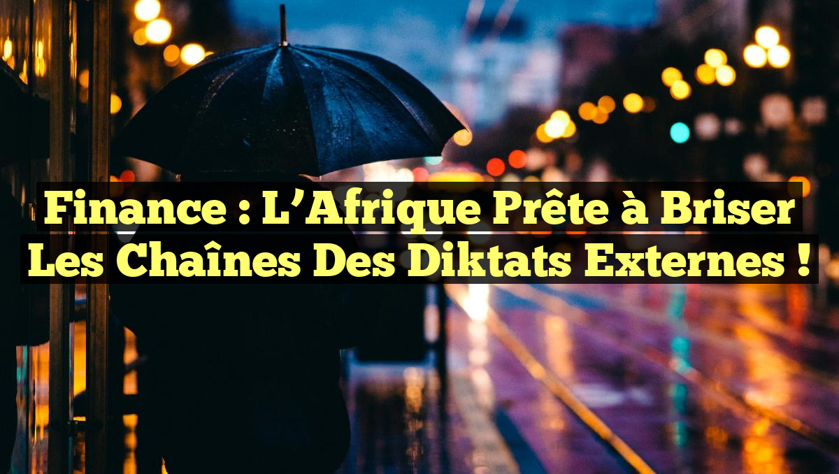 Finance : L’Afrique prête à briser les chaînes des diktats externes !