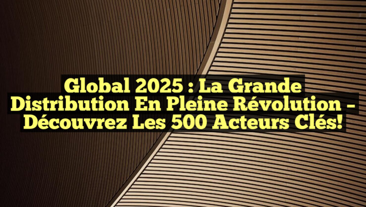 Global 2025 : La Grande Distribution en Pleine Révolution – Découvrez les 500 Acteurs Clés! Global 2025 : La Grande Distribution en Pleine Révolution – Découvrez les 500 Acteurs Clés!
