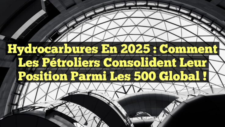 Hydrocarbures en 2025 : Comment les pétroliers consolident leur position parmi les 500 Global !