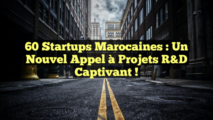 <p><strong>60 Startups Marocaines : Un Nouvel Appel à Projets R&D Captivant !</strong></p> 60 Startups Marocaines : Un Nouvel Appel à Projets R&D Captivant !