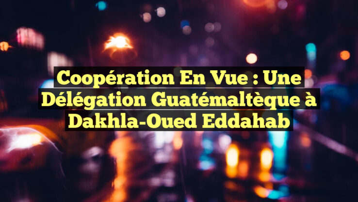 Coopération en vue : Une délégation guatémaltèque à Dakhla-Oued Eddahab