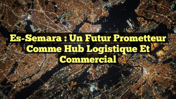 Es-Semara : Un futur prometteur comme hub logistique et commercial