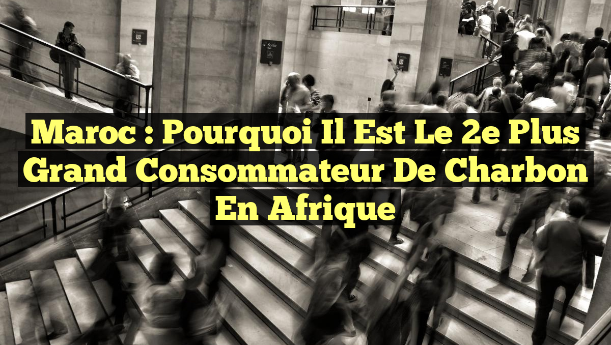 Maroc : Pourquoi il est le 2e Plus Grand Consommateur de Charbon en Afrique