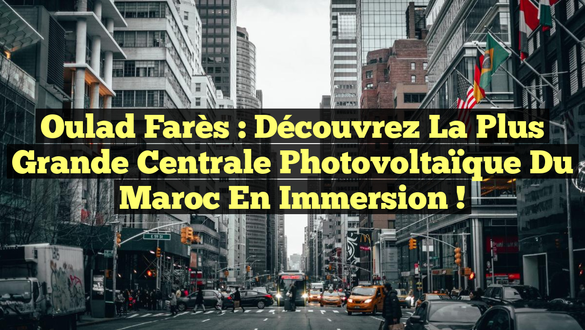 Oulad Farès : Découvrez la plus grande centrale photovoltaïque du Maroc en immersion !