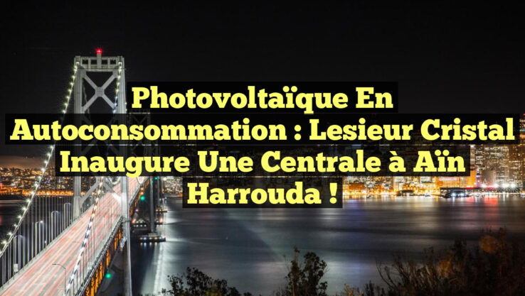 Photovoltaïque en Autoconsommation : Lesieur Cristal Inaugure une Centrale à Aïn Harrouda !