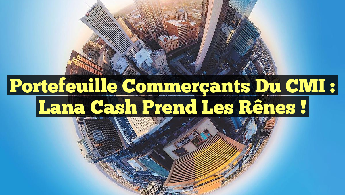 Portefeuille Commerçants du CMI : Lana Cash Prend les Rênes !