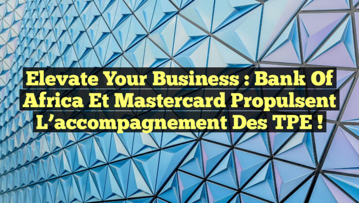 Elevate Your Business : Bank Of Africa et Mastercard propulsent l’accompagnement des TPE !