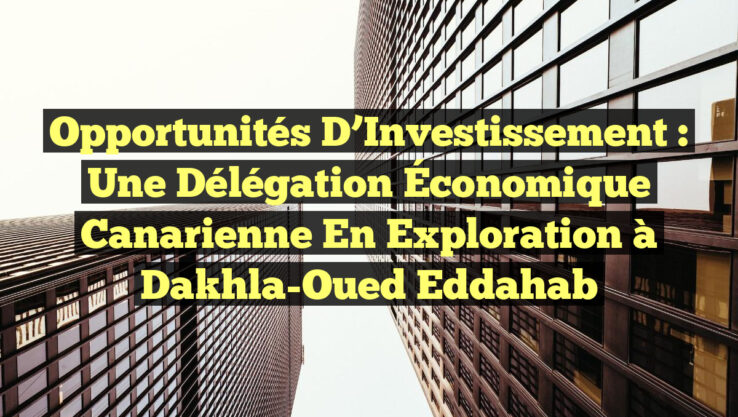 Opportunités d’Investissement : Une Délégation Économique Canarienne en Exploration à Dakhla-Oued Eddahab