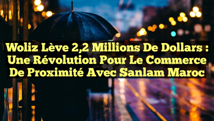 Woliz lève 2,2 millions de dollars : une révolution pour le commerce de proximité avec Sanlam Maroc