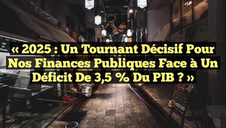 « 2025 : Un Tournant Décisif pour nos Finances Publiques face à un Déficit de 3,5 % du PIB ? »