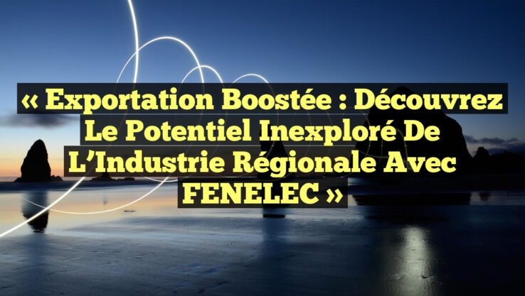 « Exportation Boostée : Découvrez le Potentiel Inexploré de l’Industrie Régionale avec FENELEC »