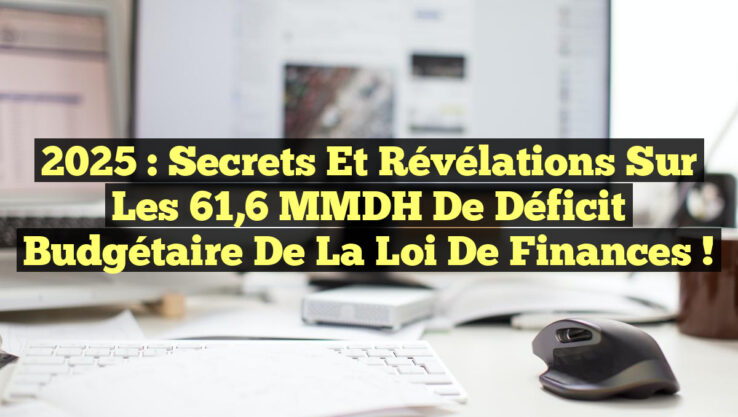 2025 : Secrets et révélations sur les 61,6 MMDH de déficit budgétaire de la loi de finances !