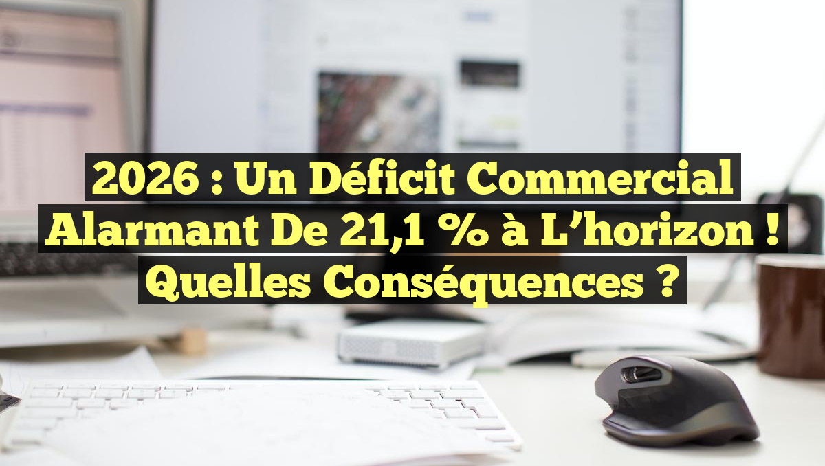 2026 : Un déficit commercial alarmant de 21,1 % à l&rsquo;horizon ! Quelles conséquences ?