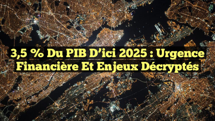 3,5 % du PIB d’ici 2025 : Urgence Financière et Enjeux Décryptés
