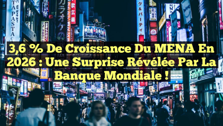 3,6 % de Croissance du MENA en 2026 : Une Surprise Révélée par la Banque Mondiale !