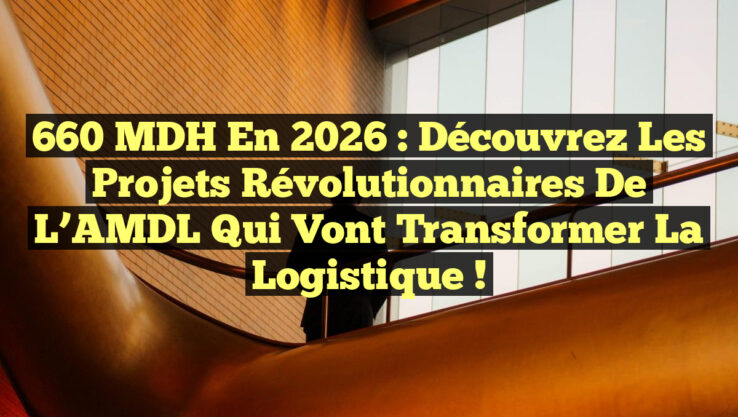 660 MDH en 2026 : Découvrez les projets révolutionnaires de l’AMDL qui vont transformer la logistique !