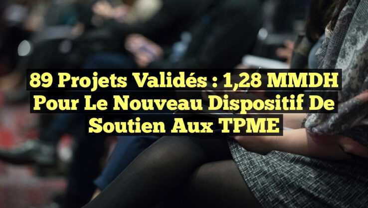 89 Projets Validés : 1,28 MMDH pour le Nouveau Dispositif de Soutien aux TPME