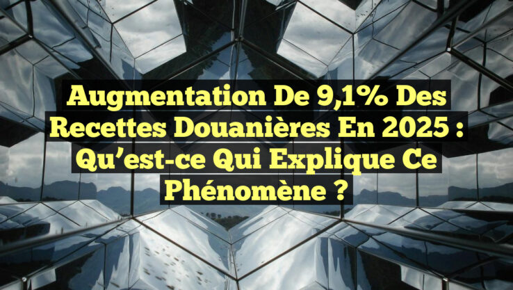 Augmentation de 9,1% des recettes douanières en 2025 : Qu’est-ce qui explique ce phénomène ?