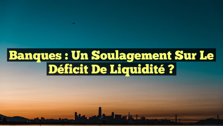 Banques : Un Soulagement Sur Le Déficit de Liquidité ?