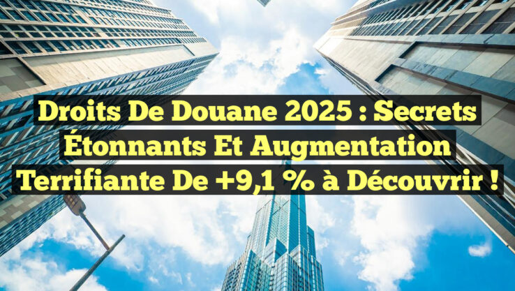 Droits de Douane 2025 : Secrets Étonnants et Augmentation Terrifiante de +9,1 % à Découvrir !