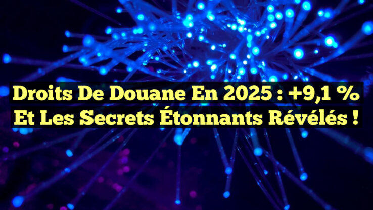 Droits de Douane en 2025 : +9,1 % et Les Secrets Étonnants Révélés !