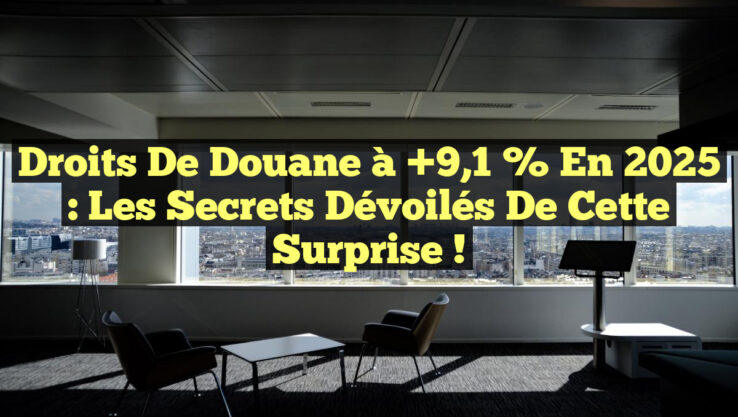 Droits de Douane à +9,1 % en 2025 : Les Secrets Dévoilés de cette Surprise !