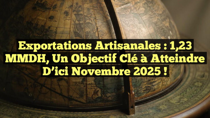 Exportations Artisanales : 1,23 MMDH, un Objectif Clé à Atteindre d’ici Novembre 2025 ! Exportations Artisanales : 1,23 MMDH, un Objectif Clé à Atteindre d’ici Novembre 2025 !