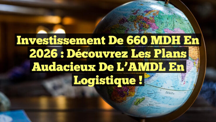 Investissement de 660 MDH en 2026 : Découvrez les plans audacieux de l’AMDL en logistique !
