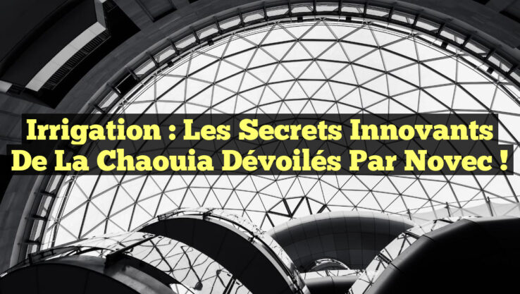 Irrigation : Les Secrets Innovants de la Chaouia Dévoilés par Novec !