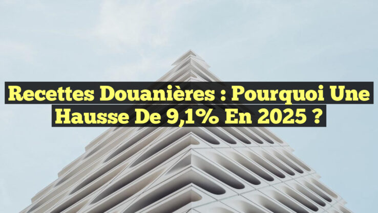 Recettes douanières : Pourquoi une hausse de 9,1% en 2025 ?