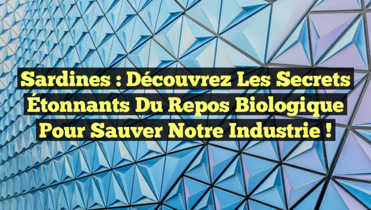 Sardines : Découvrez les Secrets Étonnants du Repos Biologique pour Sauver Notre Industrie ! Sardines : Découvrez les Secrets Étonnants du Repos Biologique pour Sauver Notre Industrie !
