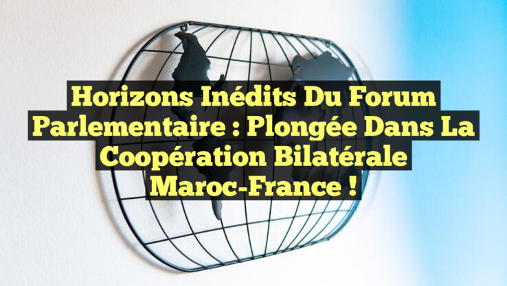 Horizons Inédits du Forum Parlementaire : Plongée dans la Coopération Bilatérale Maroc-France !