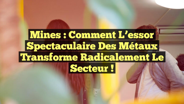 Mines : Comment l’essor spectaculaire des métaux transforme radicalement le secteur !