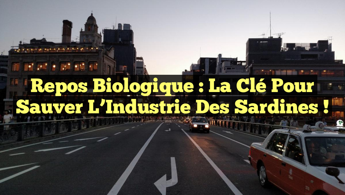 Repos Biologique : La Clé Pour Sauver l’Industrie des Sardines !