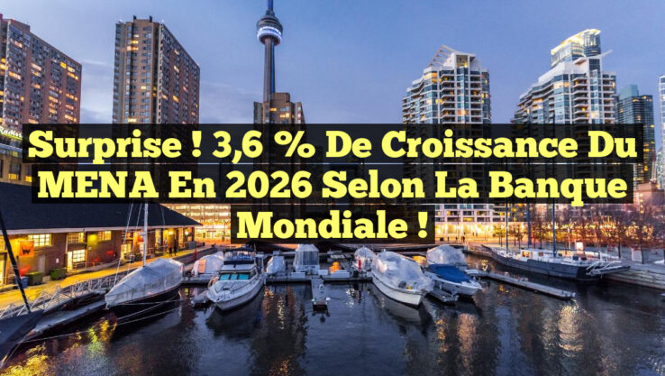 Surprise ! 3,6 % de Croissance du MENA en 2026 Selon la Banque Mondiale !