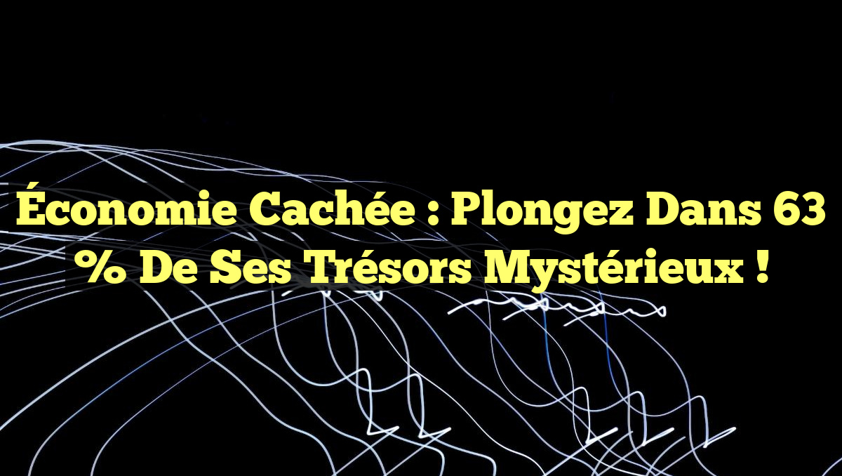 Économie Cachée : Plongez dans 63 % de Ses Trésors Mystérieux !