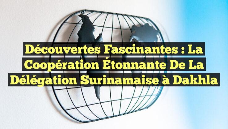Découvertes Fascinantes : La Coopération Étonnante de la Délégation Surinamaise à Dakhla
