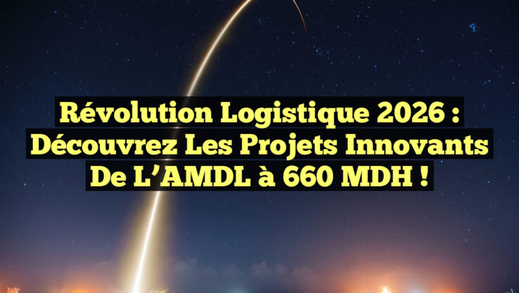 Révolution Logistique 2026 : Découvrez les Projets Innovants de l’AMDL à 660 MDH !