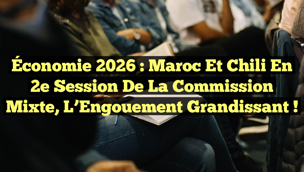 Économie 2026 : Maroc et Chili en 2e Session de la Commission Mixte, l&rsquo;Engouement Grandissant !