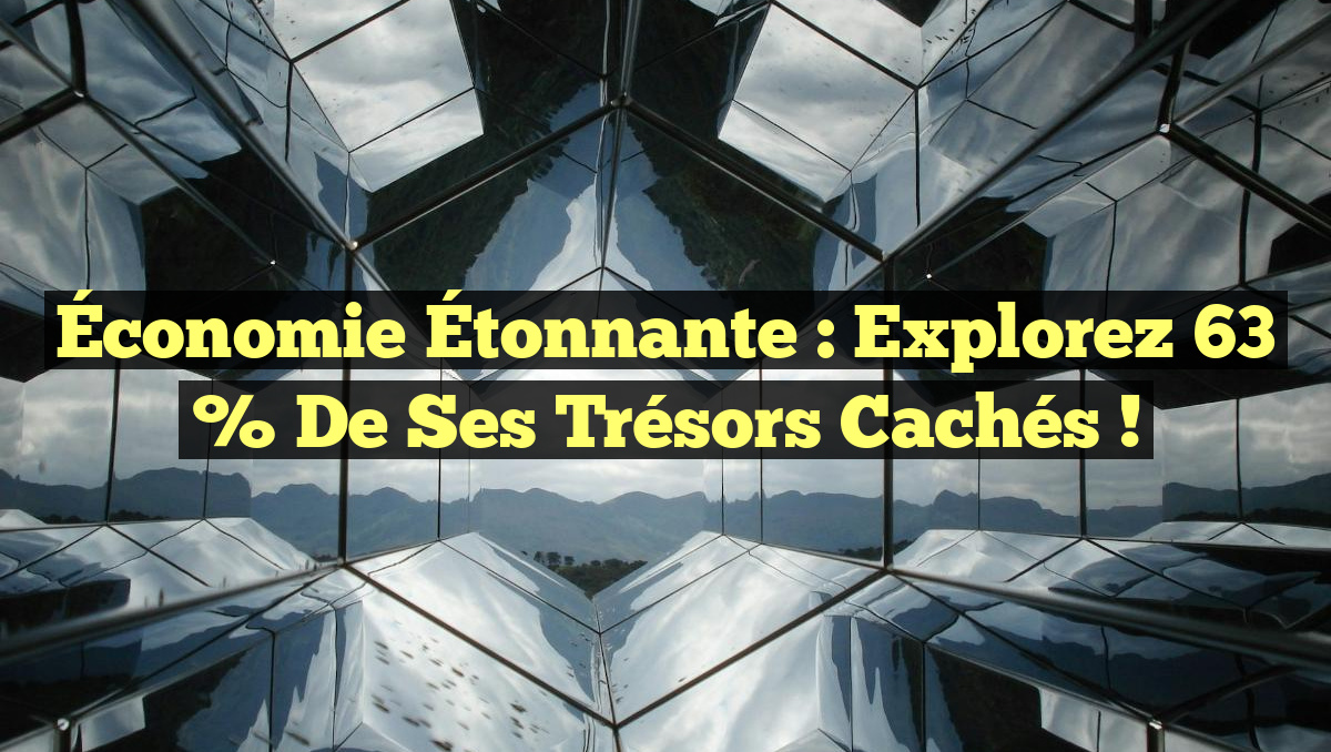 Économie Étonnante : Explorez 63 % de Ses Trésors Cachés !