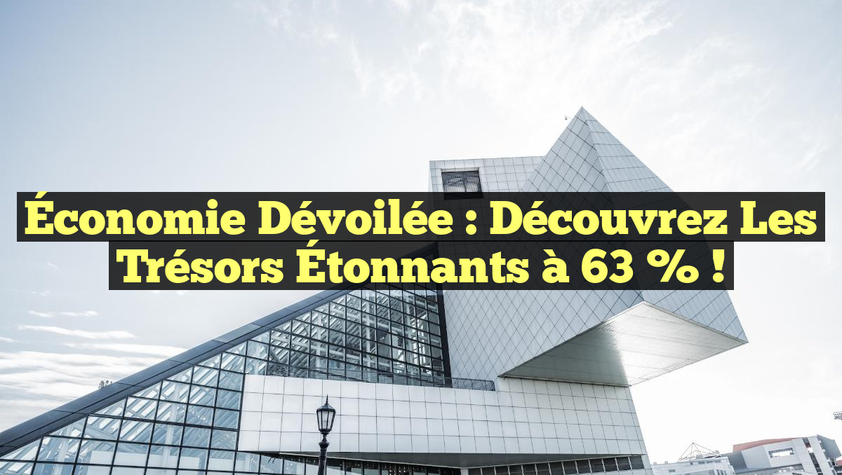 Économie Dévoilée : Découvrez les Trésors Étonnants à 63 % !