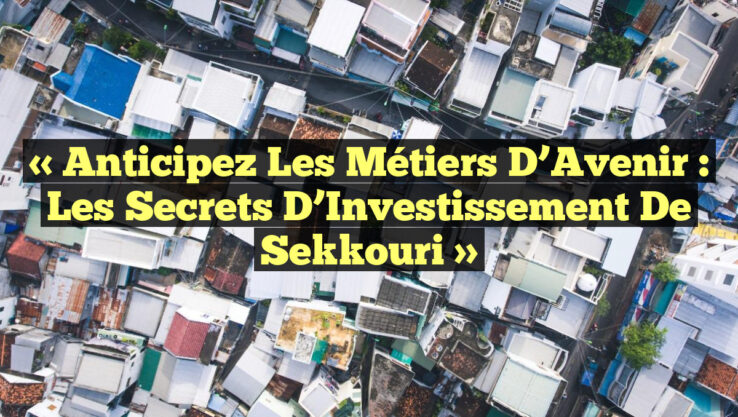 « Anticipez les Métiers d’Avenir : Les Secrets d’Investissement de Sekkouri »