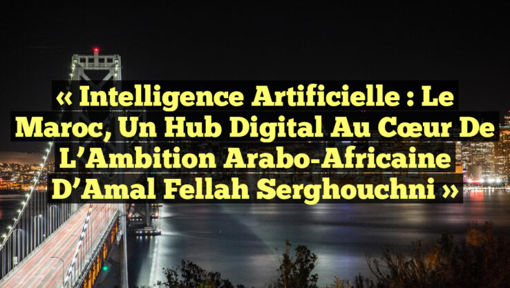 « Intelligence Artificielle : Le Maroc, un Hub Digital au Cœur de l’Ambition Arabo-Africaine d’Amal Fellah Serghouchni »