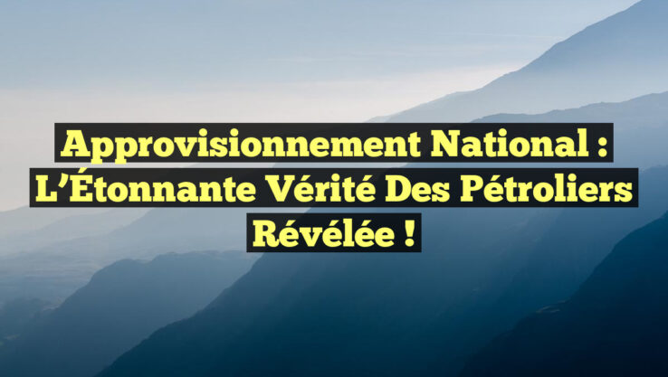 Approvisionnement National : L’Étonnante Vérité des Pétroliers Révélée !