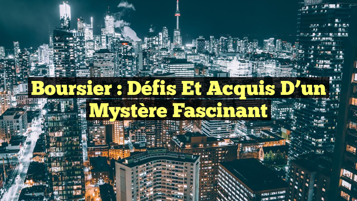 Boursier : Défis et Acquis d&rsquo;un Mystère Fascinant
