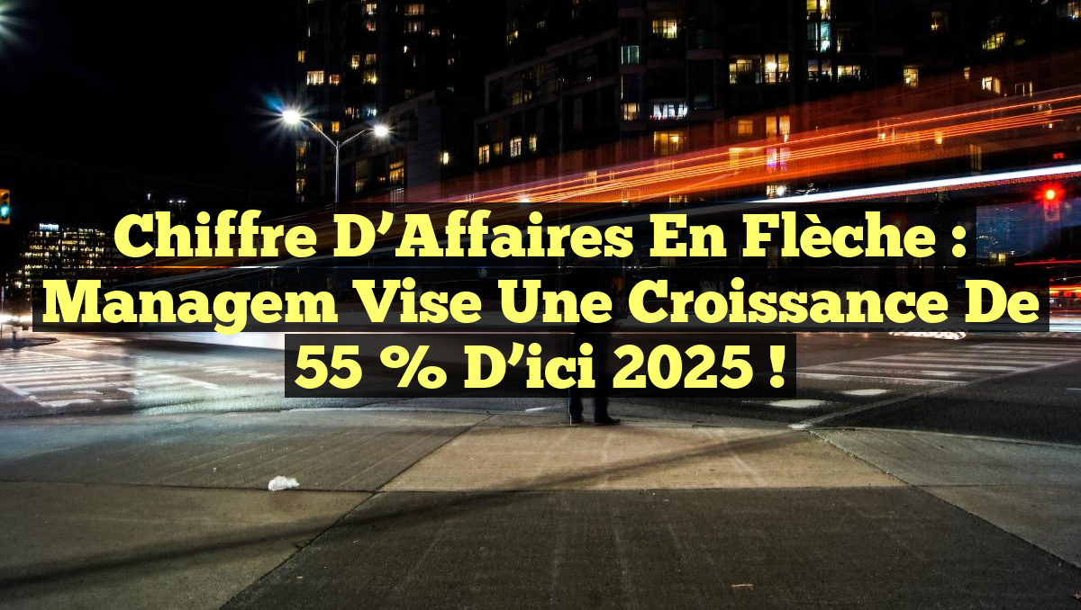 Chiffre d’Affaires en Flèche : Managem Vise une Croissance de 55 % d’ici 2025 !