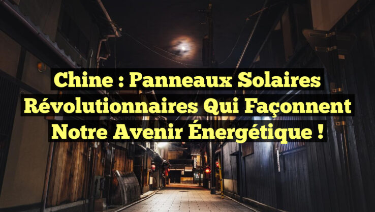 Chine : Panneaux Solaires Révolutionnaires qui Façonnent notre Avenir Énergétique !