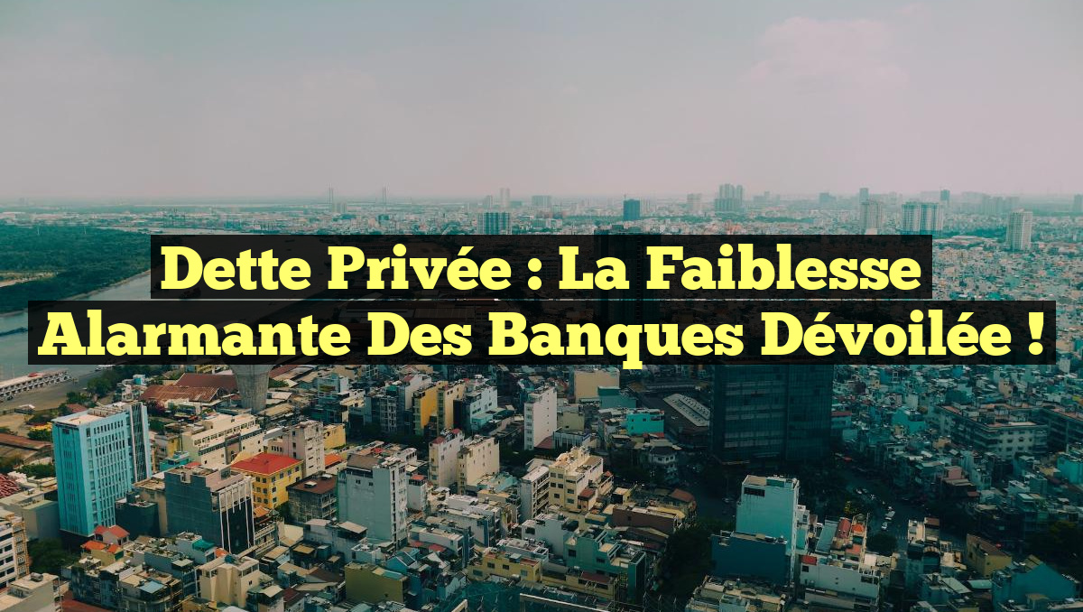 Dette Privée : La Faiblesse Alarmante des Banques Dévoilée !