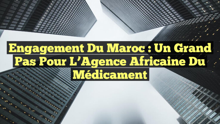 Engagement du Maroc : Un Grand Pas pour l’Agence Africaine du Médicament