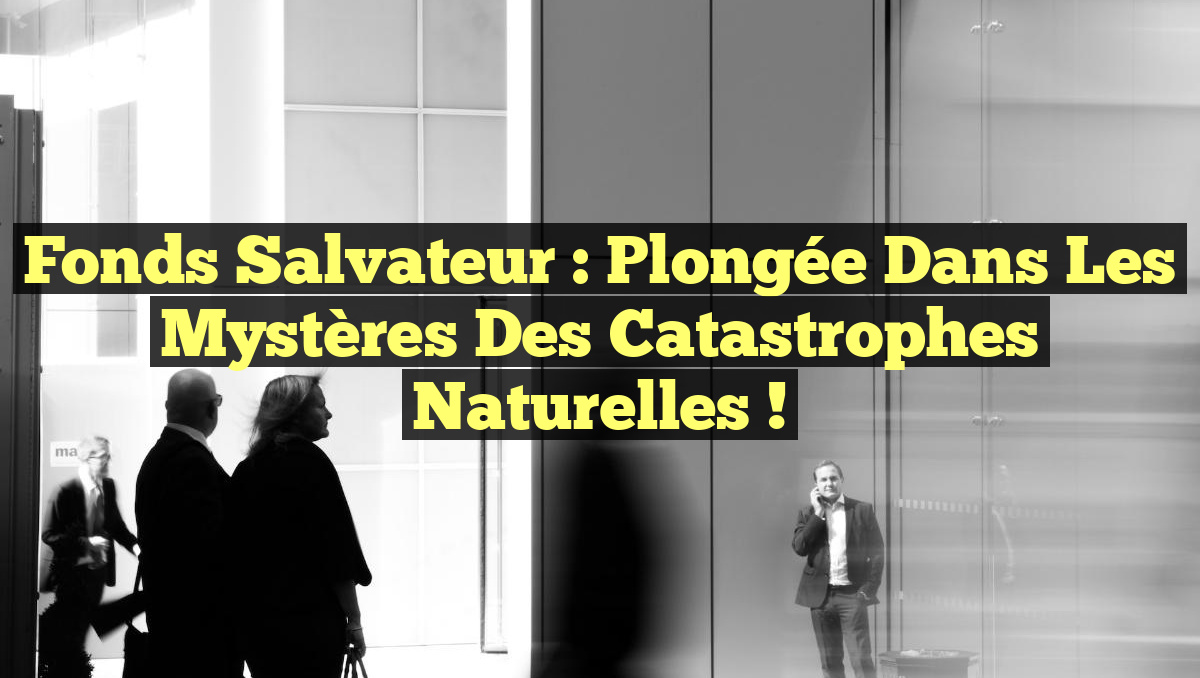 Fonds Salvateur : Plongée dans les Mystères des Catastrophes Naturelles !